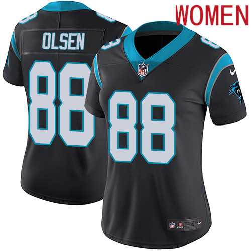 2019 Women Carolina Panthers #88 Olsen black Nike Vapor Untouchable Limited NFL Jersey